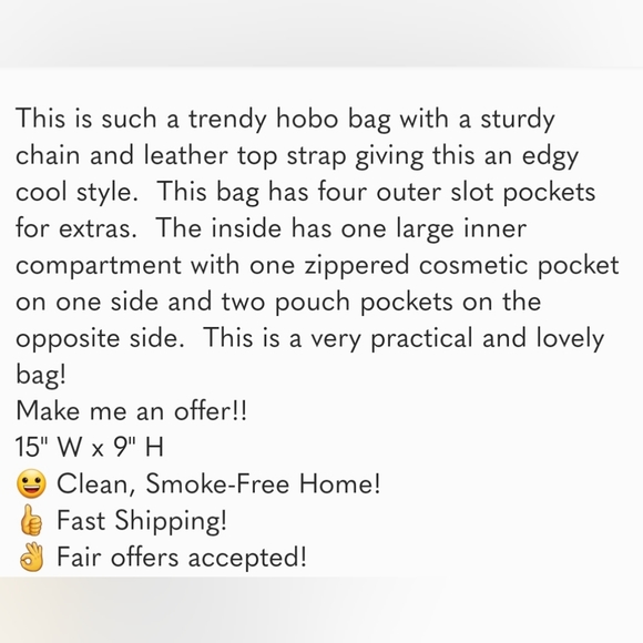 Apt. 9 Silver Studded Hobo Bag - Picture 4 of 4